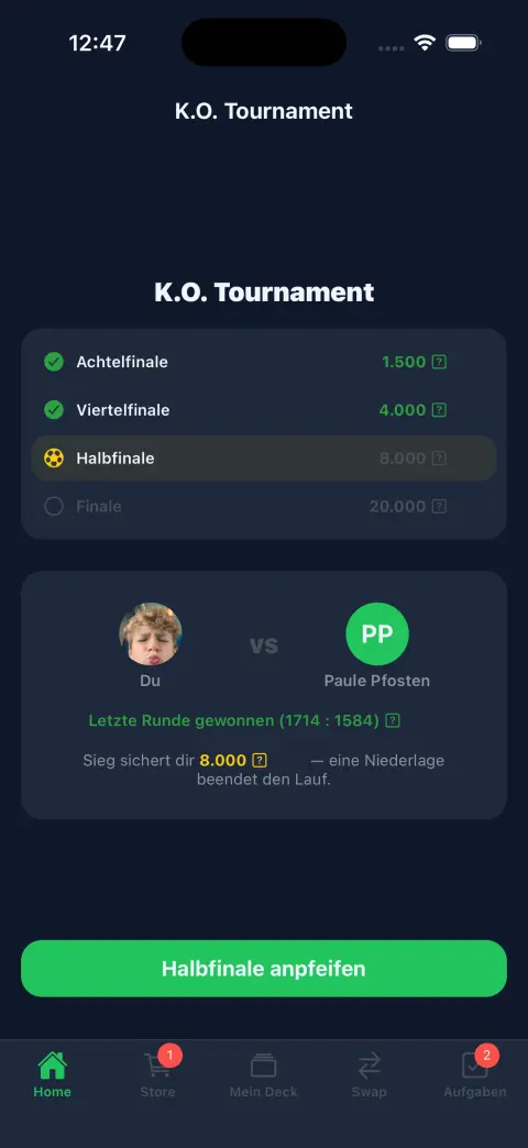 K.O. Tournament — Turnierbaum